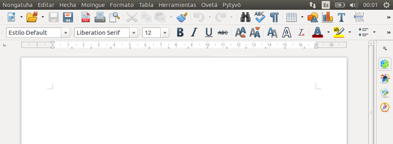 LibreOffice en Guaraní
