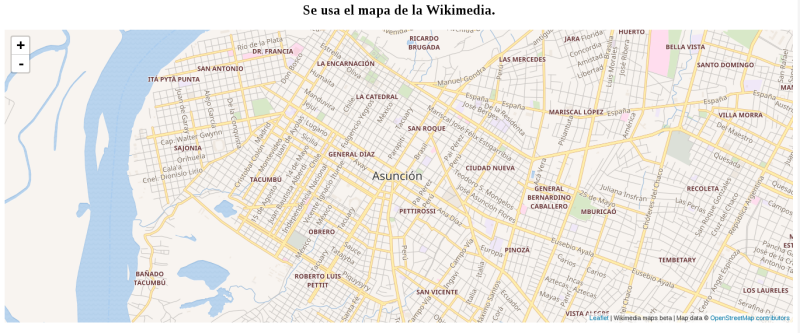 Mapa de la Wikimedia con Leaflet