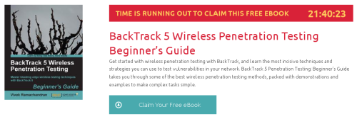BackTrack 5 Wireless Penetration Testing Beginner’s Guide, ebook gratuito de packtpub disponible durante las próximas 21 horas