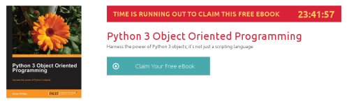 Python 3 Object Oriented Programming, ebook gratuito disponible durante las próximas 23 horas