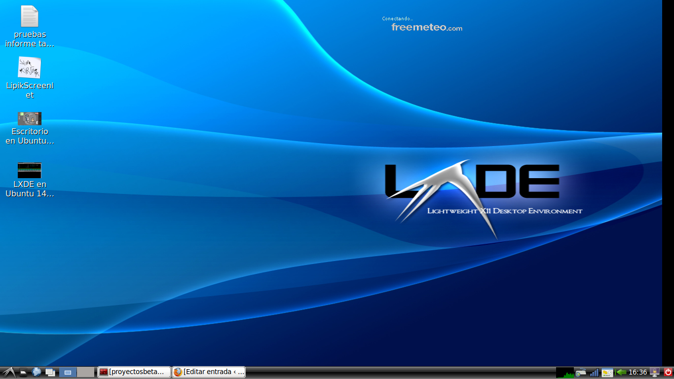 LXDE en Ubuntu 14.04.3 LTS