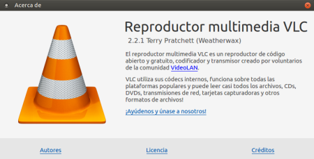 vlc 2.2 en Ubuntu 14.04.3 LTS