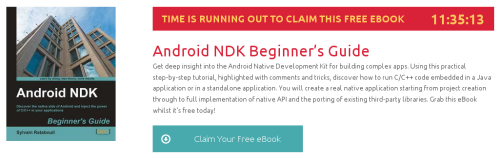 Android NDK Beginner’s Guide, ebook gratuito disponible durante las próximas 11 horas