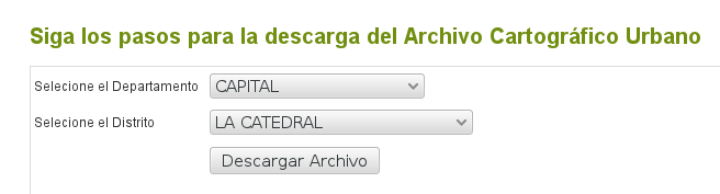 Descargar archivos DWG del Servicio Nacional de Catastro de Paraguay