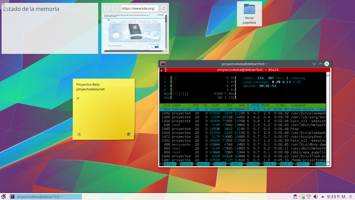 KDE Plasma en Debian Stretch
