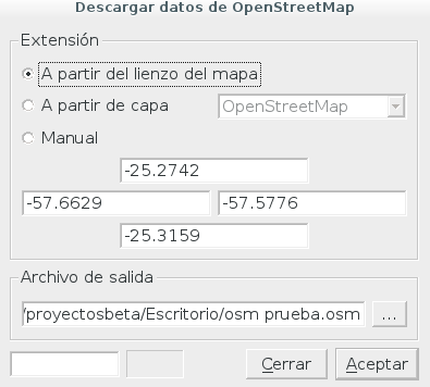 Obtener datos OSM en QGIS