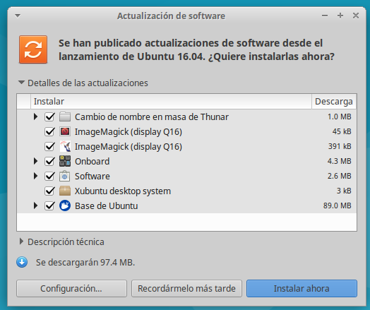 XUbuntu 16.04 LTS
