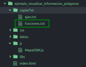Copiamos el txt de funciones al JS