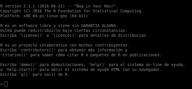 Lenguaje R 3.3.1 en Ubuntu 14.04 LTS
