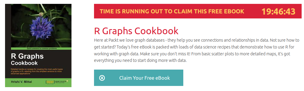 R Graphs Cookbook, ebook gratuito disponible durante las próximas 19 horas