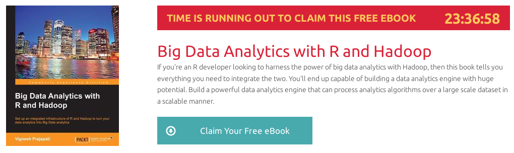Big Data Analytics with R and Hadoop, ebook gratuito disponible durante las próximas 23 horas