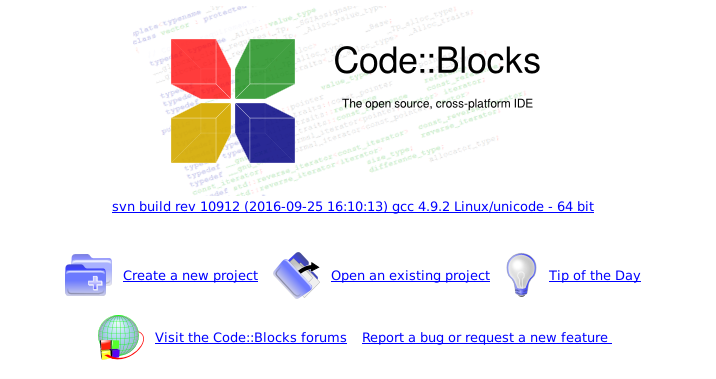 Code Blocks en Debian jessie