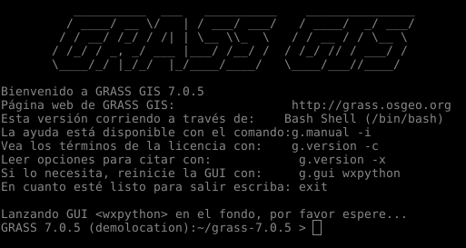 GRASS 7.0.5 en Debian Jessie