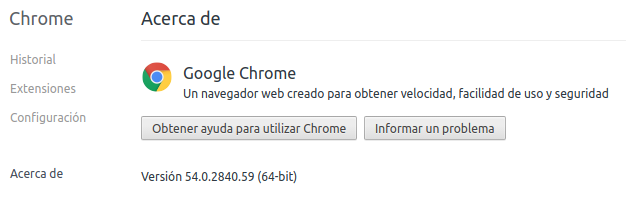 Google Chrome en Ubuntu 16.10