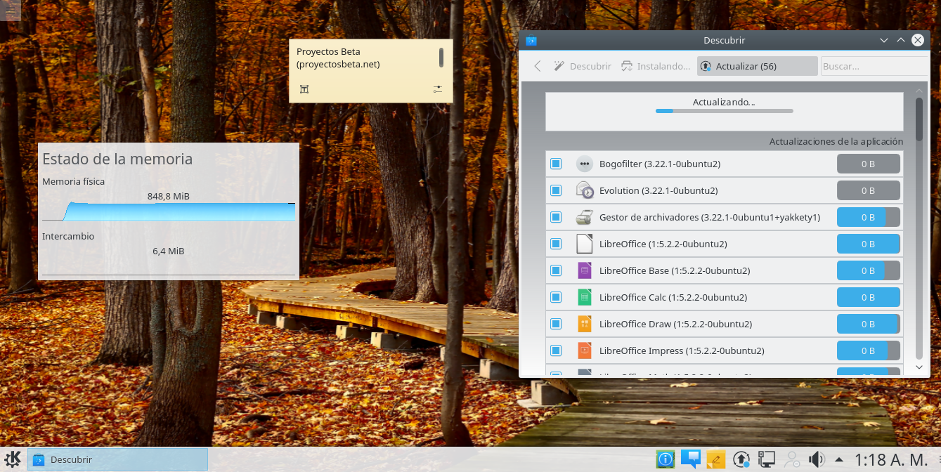 KDE 5.7.5 en Ubuntu 16.10