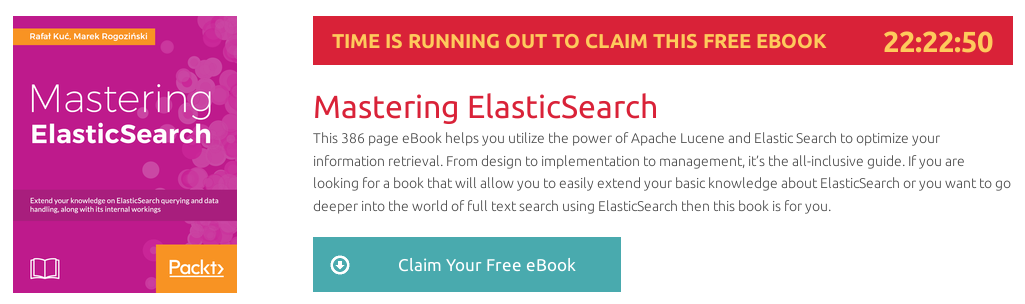 Mastering ElasticSearch, ebook gratuito disponible durante las próximas 22 horas
