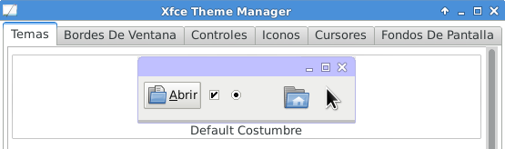 XFCE Theme Manager en Debian Jessie
