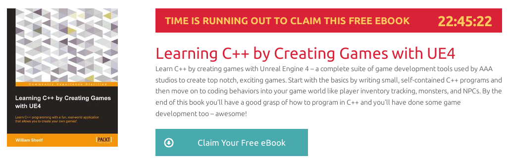Learning C++ by Creating Games with UE4, ebook gratuito disponible durante las próximas 22 horas