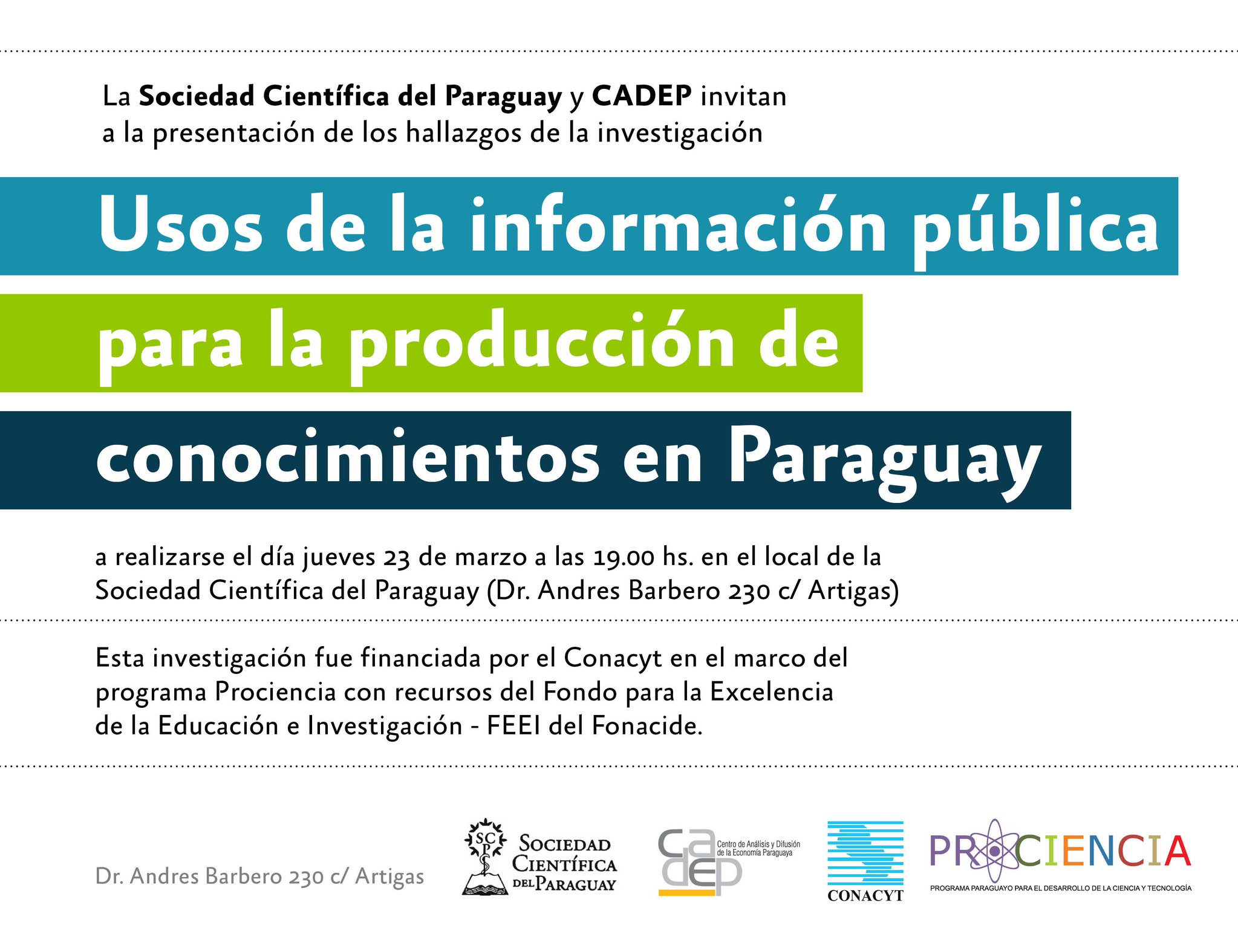 Presentación de los hallazgos de la investigación usos de información pública - Paraguay