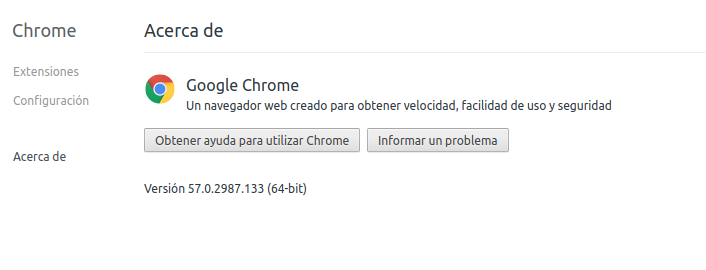 Google Chrome en Ubuntu Zesty Zapus 17.04