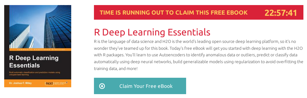 R Deep Learning Essentials, ebook gratuito disponible durante las próximas 22 horas