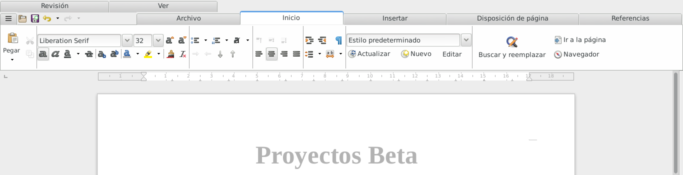 LibreOffice 5.4.0 en Debian Jessie