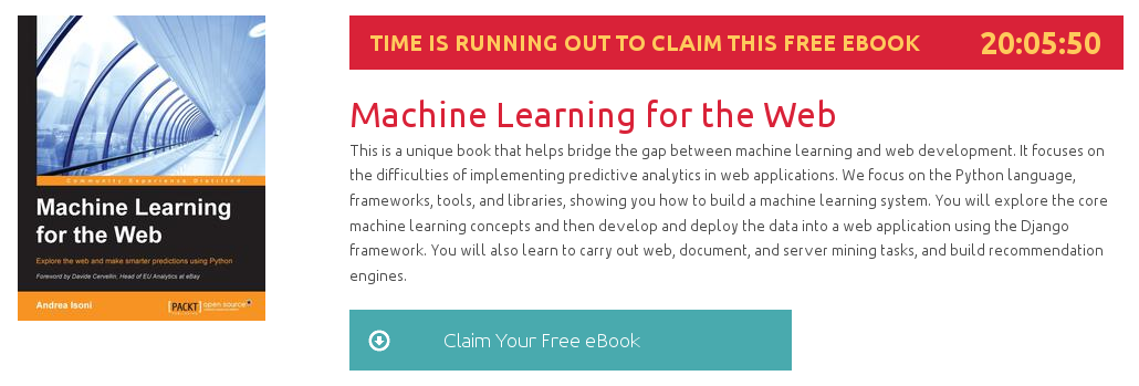 Machine Learning for the Web, ebook gratuito disponible durante las próximas 20 horas