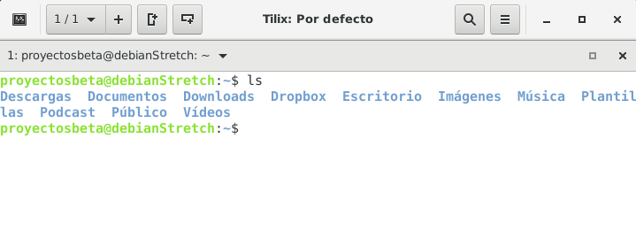 Tilix en Debian Stretch