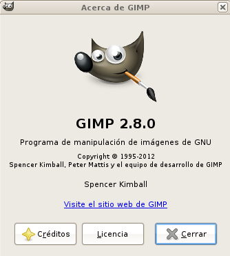 Gimp 2.8 en Ubuntu 12.04 LTS