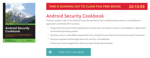 Android Security Cookbook, ebook gratuito disponible durante las próximas 20 horas