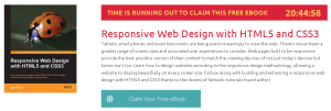 Responsive Web Design with HTML5 and CSS3, ebook gratuito disponible durante las próximas 20 horas (imagen destacada)