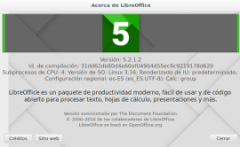 LibreOffice 5.2.1 en Ubuntu 14.04 LTS
