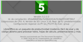 LibreOffice 5.2.3 en Debian Jessie de 64 bits (imagen destacada)