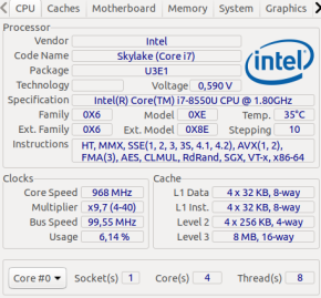 CPU-X en Ubuntu Bionic Beaver 18.04 LTS (imagen destacada)