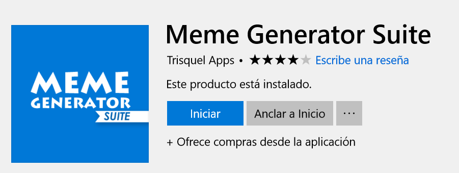 Meme Generator Suite en Microsoft Store