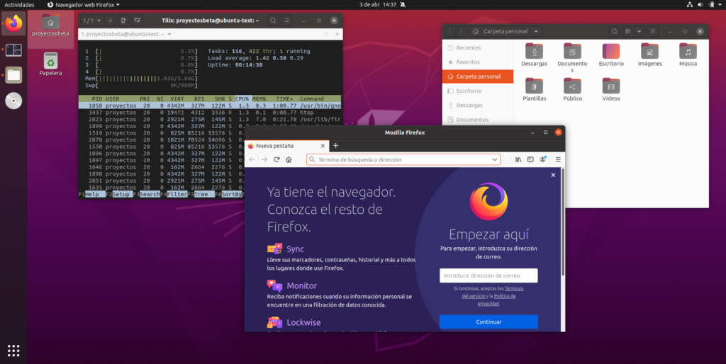Gnome 3.36 en Ubuntu 20.04 LTS Focal Fossa Beta